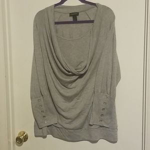 Lane Bryant Scoop Neck Long Sleeve Shirt